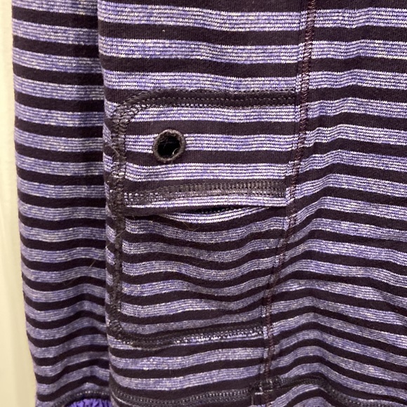 Ivivva Plum & Purple Striped Half-Zip Sweater/Light Jacket - Picture 6 of 10